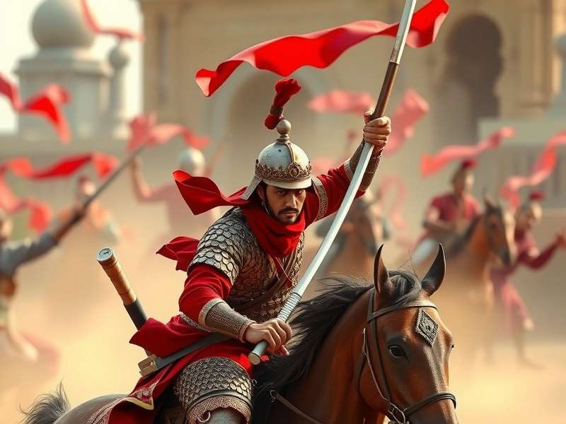 Mughal Samurai Epic Battle Scene